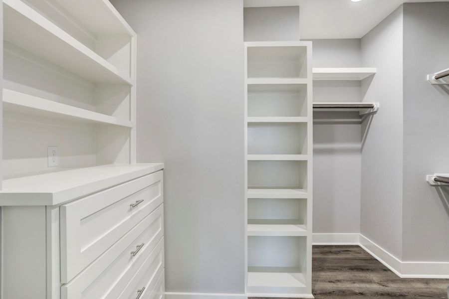 2nd level 3rd guestroom walk in closet with built-ins. 2nd level 3rd guestroom walk in closet with built-ins.