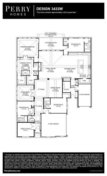 2D floor plan layout of this home in Terraces, Rockwall, TX (Image 4).