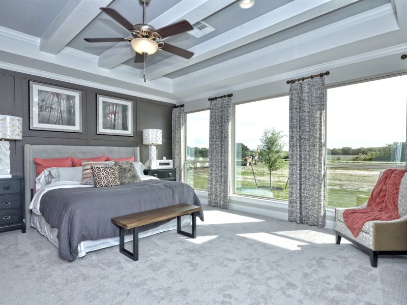 Representative furnished interior of a home built from the San Simeon I by Giddens Homes in Clearwater Ranch, Liberty Hill (Image 206).