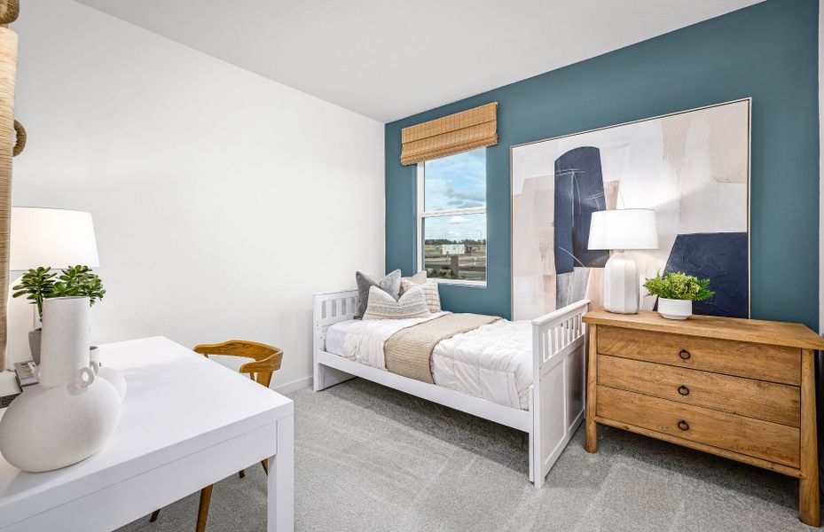 Representative furnished interior of a home built from the Afton by Pulte Homes in Saddleback at Santa Rita Ranch, Liberty Hill (Image 8).