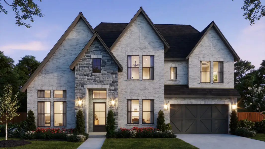 Representative exterior photo of a completed home built from the Colton by Southgate Homes in The Reserve at Watters, Allen, TX (Image 25).