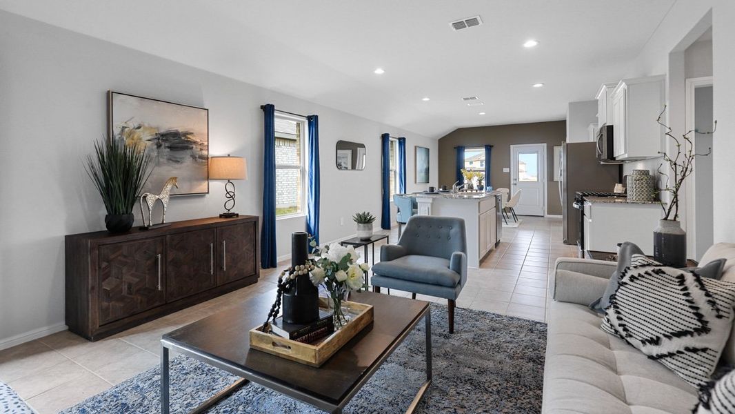Furnished interior view inside a new home in Monarch at the Meadows, Ponder (Image 16).