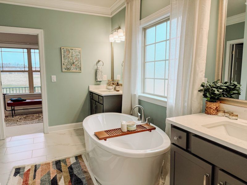 Representative furnished interior of a home built from the Lancaster by Keystone Homes NC in Preserve at Carriage Cove, Oak Ridge (Image 16). Representative furnished interior of a home built from the Lancaster by Keystone Homes NC in Preserve at Carriage Cove, Oak Ridge (Image 16).