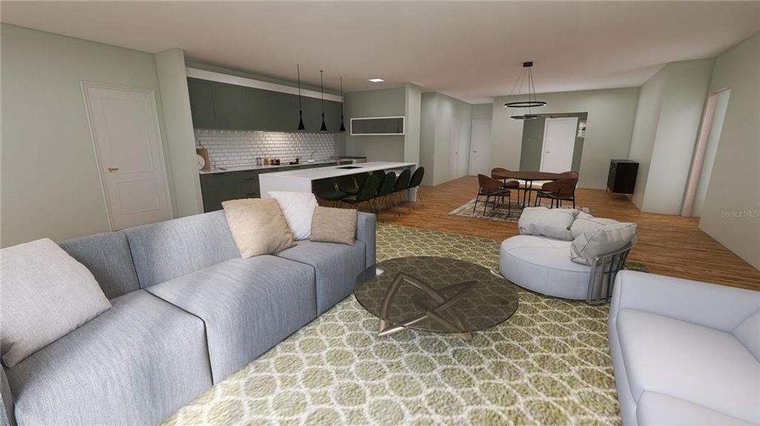 Furnished interior view inside a new home in , Homosassa (Image 11).