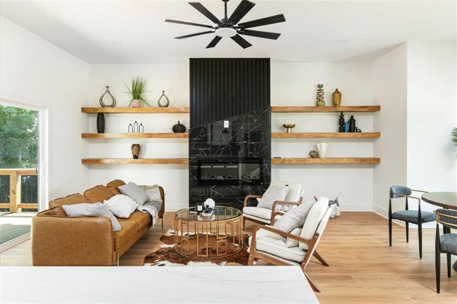Furnished interior view inside a new home in , Monroe (Image 15).