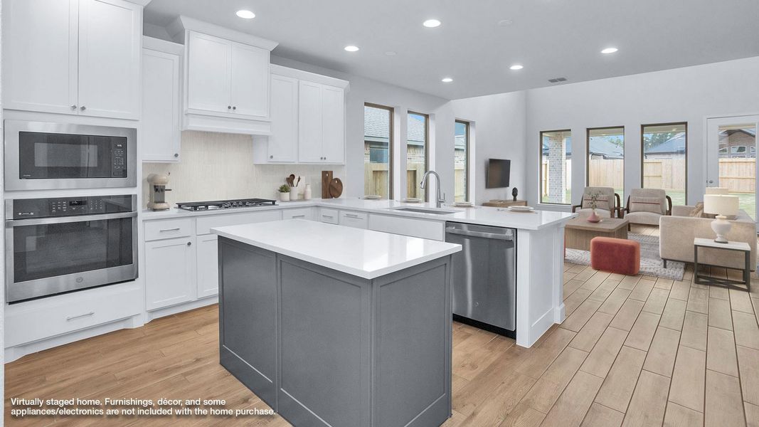 Furnished interior view inside a new home in The Highlands 45', Porter (Image 5).