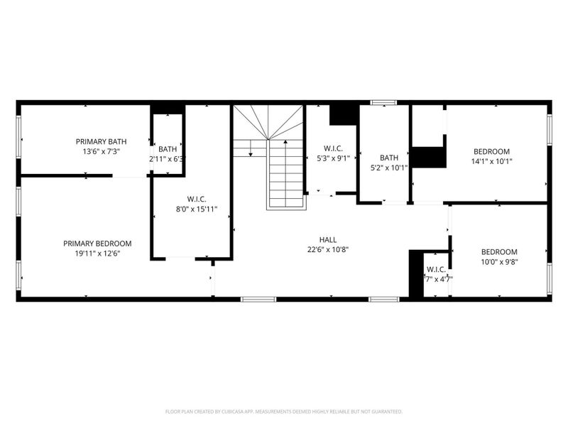 Second floor digital floor plan