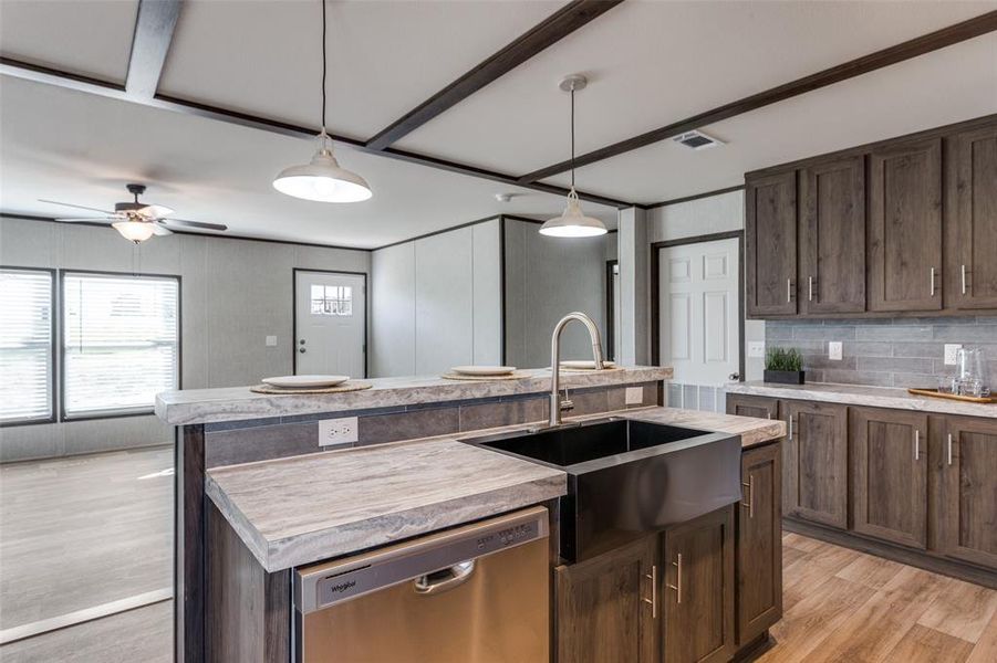 Furnished interior view inside a new home in , Azle (Image 11).