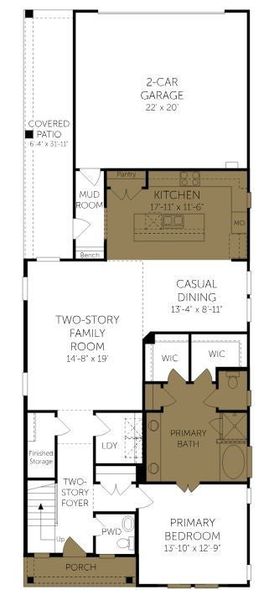 2D floor plan layout of this home in Landmark, Denton, TX (Image 4). 2D floor plan layout of this home in Landmark, Denton, TX (Image 4).