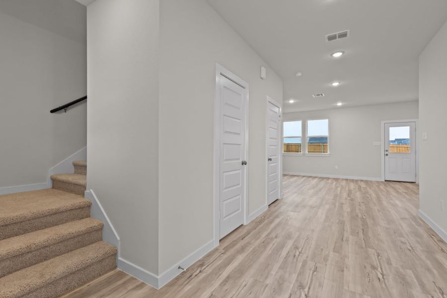 A room with white doors. A room with white doors.