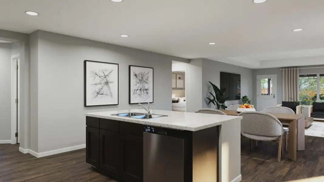 Representative furnished interior of a home built from the The Messina by Legend Homes in Hunters Ranch, San Antonio (Image 7).