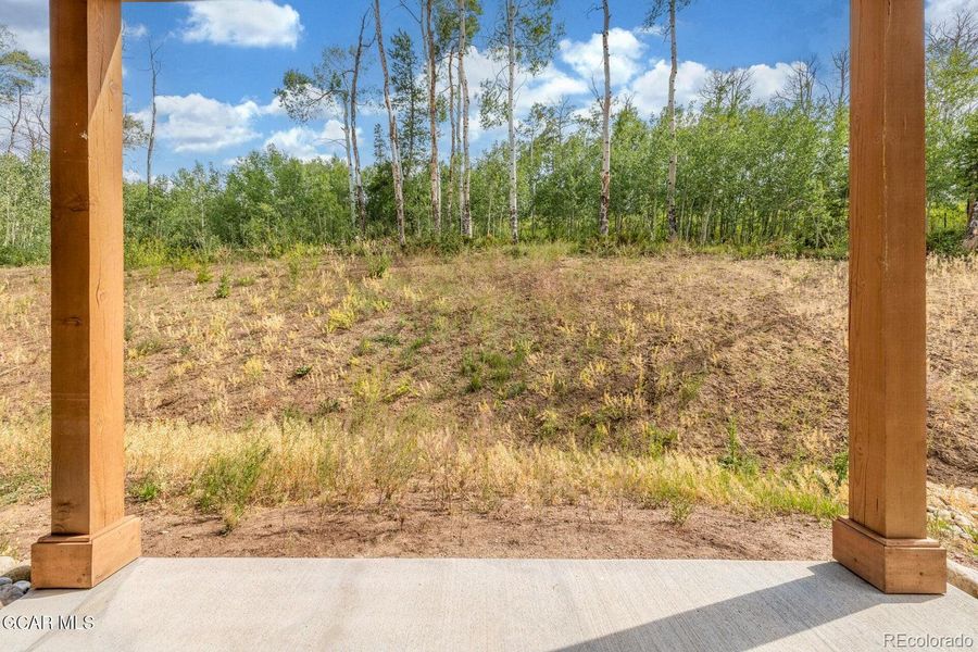 Exterior details and patio area of a home in , Granby (Image 27).