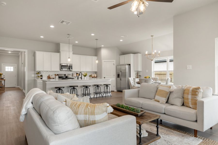 Representative furnished interior of a home built from the The Sage by Avonley Homes in Austin's Colony, Bryan (Image 21).