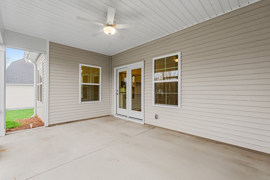 Exterior details and patio area of a home in Brayden, Advance (Image 4).
