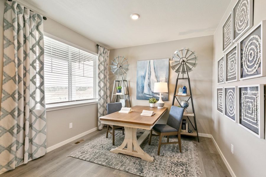 Representative furnished interior of a home built from the Bridgeport by D.R. Horton in Brighton Crossing, Brighton (Image 19).