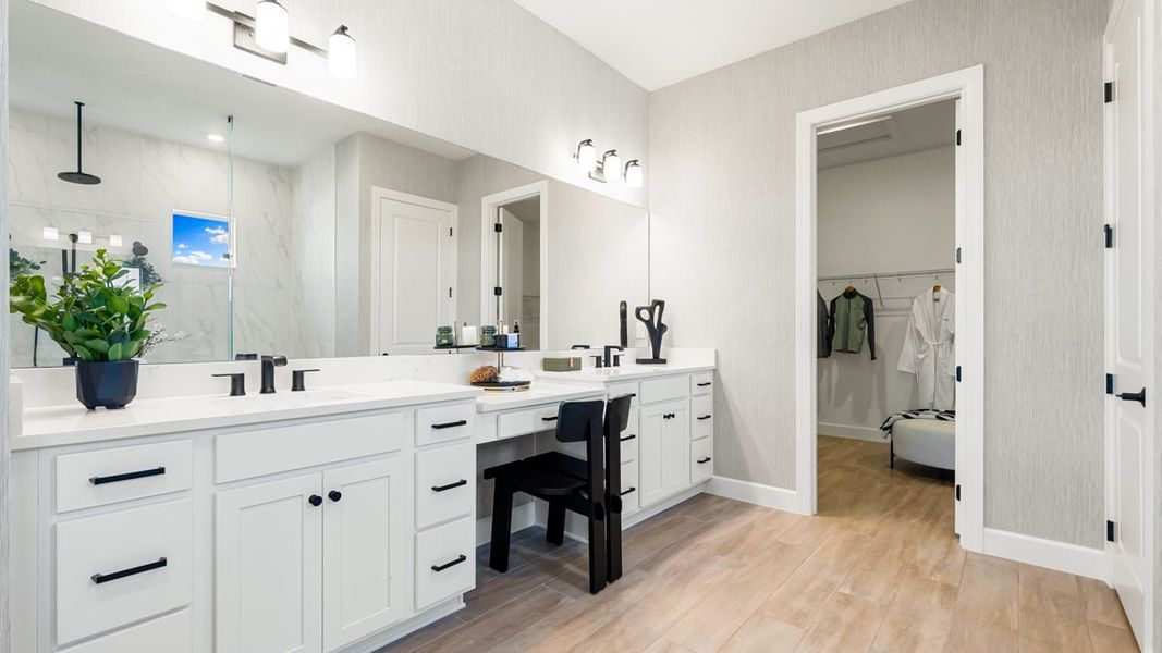 Furnished interior view inside a new home in Esplanade Lake Club, Fort Myers (Image 22).