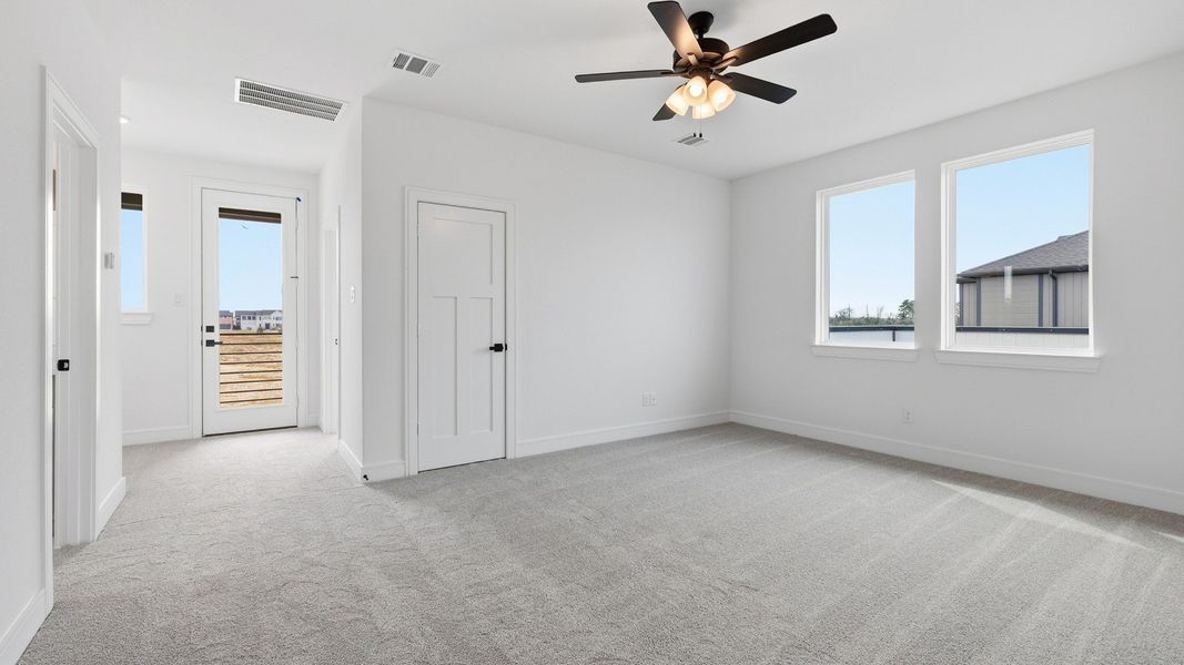 Representative furnished interior of a home built from the Solara by Brightland Homes in Bridgeland Central, Cypress (Image 15).