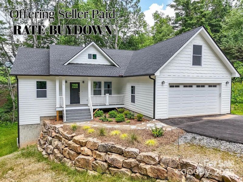 Front exterior of a new home in , Black Mountain, NC, highlighting curb appeal (Image 22). Front exterior of a new home in , Black Mountain, NC, highlighting curb appeal (Image 22).