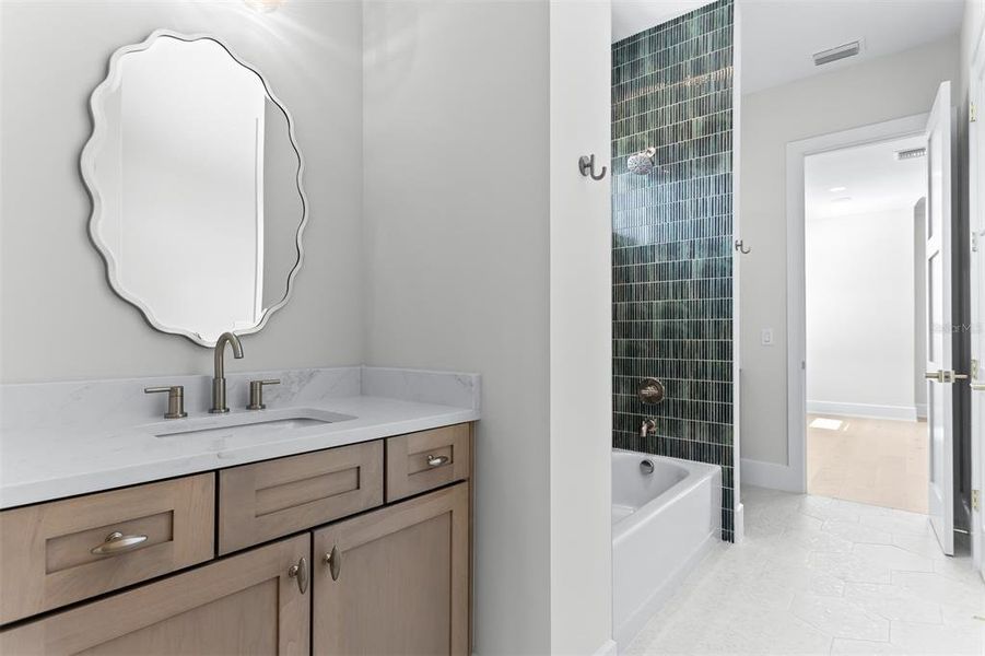 Furnished interior view inside a new home in , Tampa (Image 19).