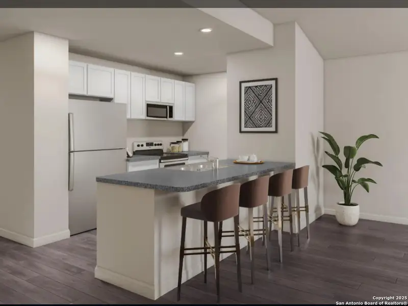 Furnished interior view inside a new home in Las Colinas, Kenedy (Image 2).