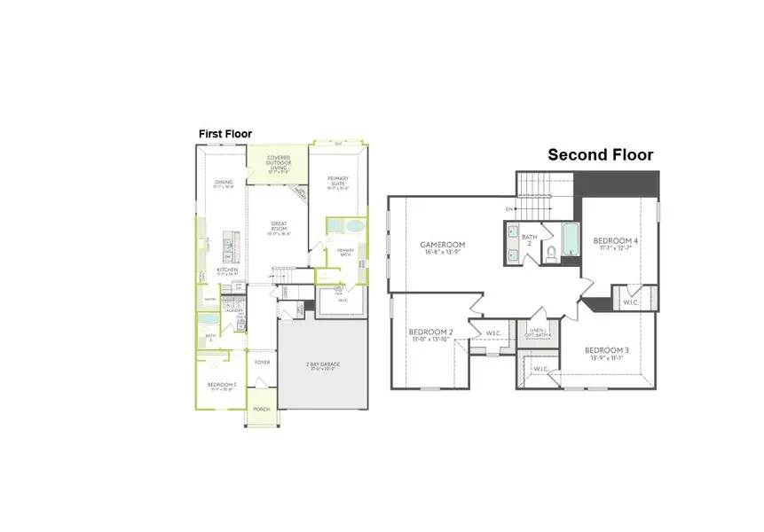 2D floor plan layout of this home in Bridgewater, Midlothian, TX (Image 2). 2D floor plan layout of this home in Bridgewater, Midlothian, TX (Image 2).
