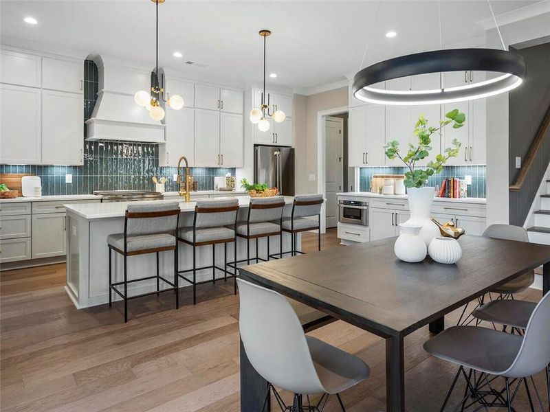 Furnished interior view inside a new home in , Suwanee (Image 62).