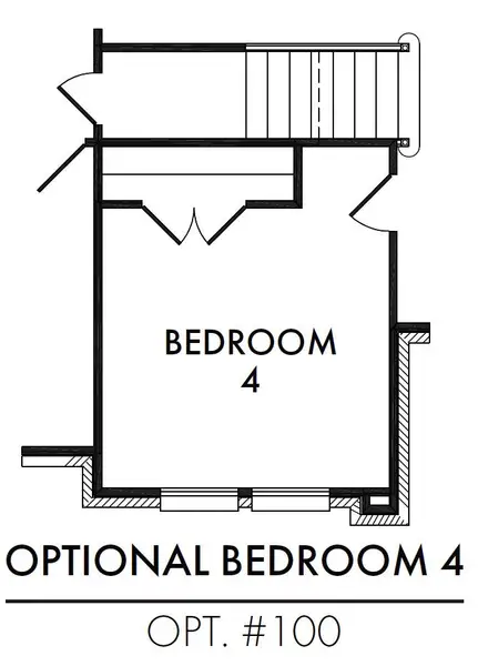 Bedroom 4 (eliminates Dining Room)