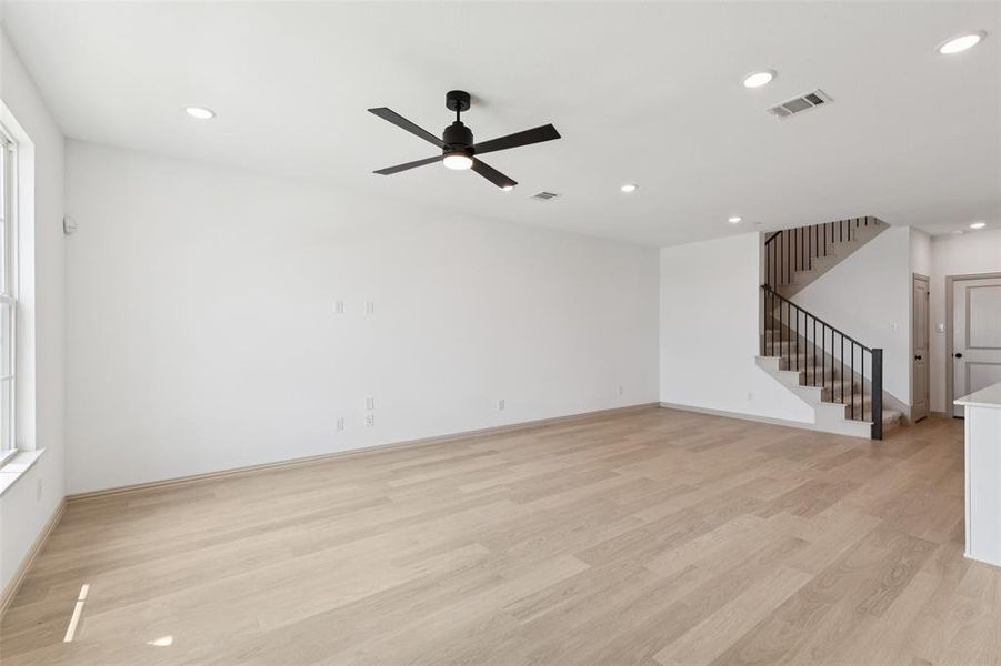 Spacious, unfurnished interior of a new home in The Village at Midtowne, Midlothian (Image 11).