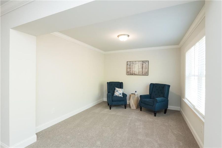 Furnished interior view inside a new home in The Estates at Hurricane Pointe, Douglasville (Image 33).