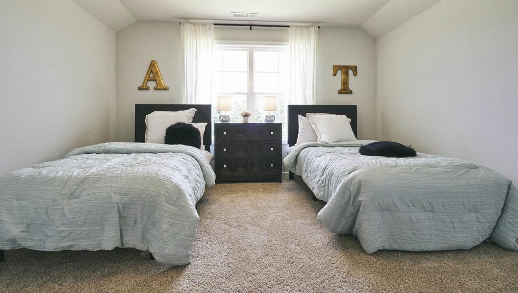 Representative furnished interior of a home built from the Dover by D.R. Horton in Quarry Hills - Freedom, Swepsonville (Image 10).