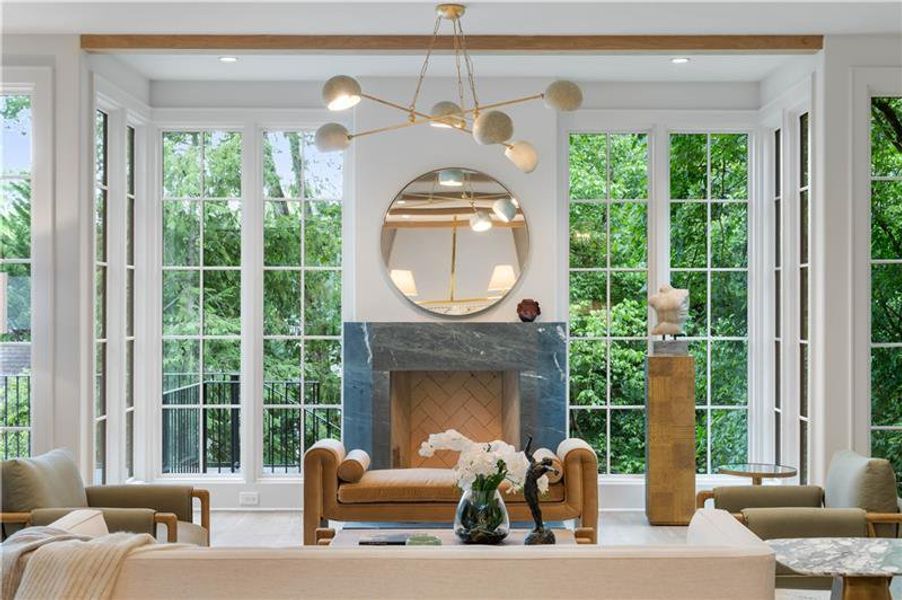 Furnished interior view inside a new home in , Atlanta (Image 44).