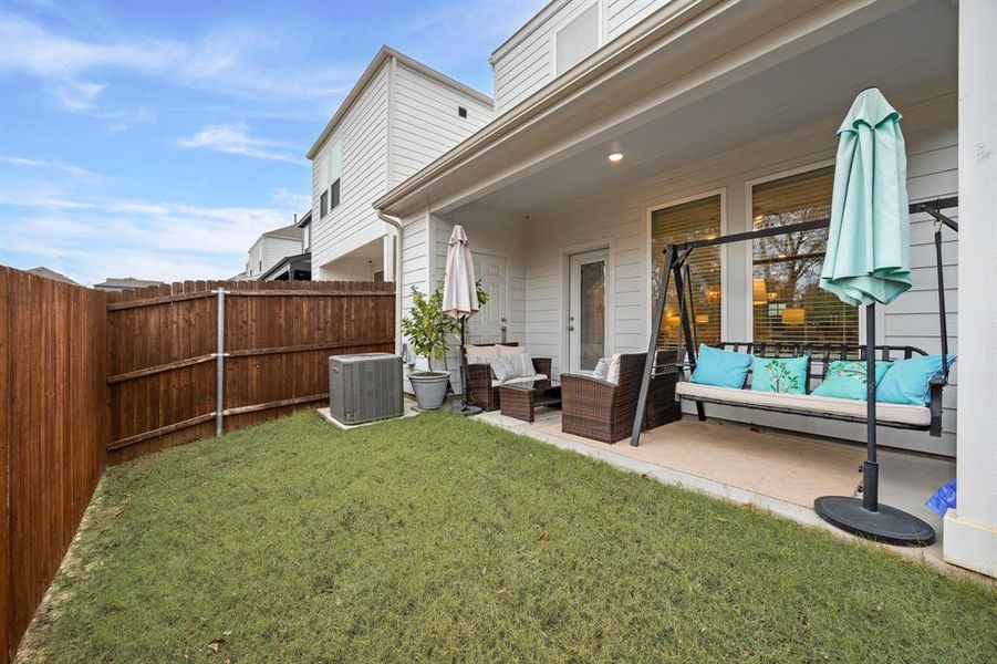 Exterior details and patio area of a home in Baker Landing, Richland Hills (Image 4).