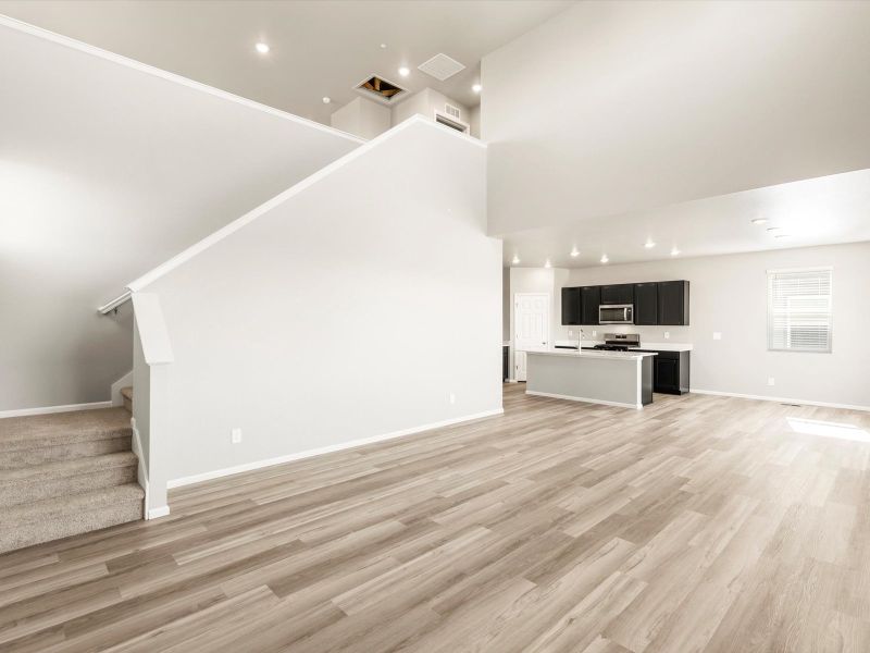 Spacious, unfurnished interior of a new home in Buffalo Highlands: The Flora Collection, Commerce City (Image 8).