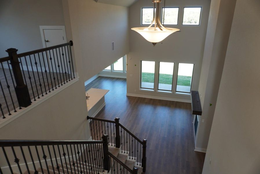 Upstairs landing to Family Room