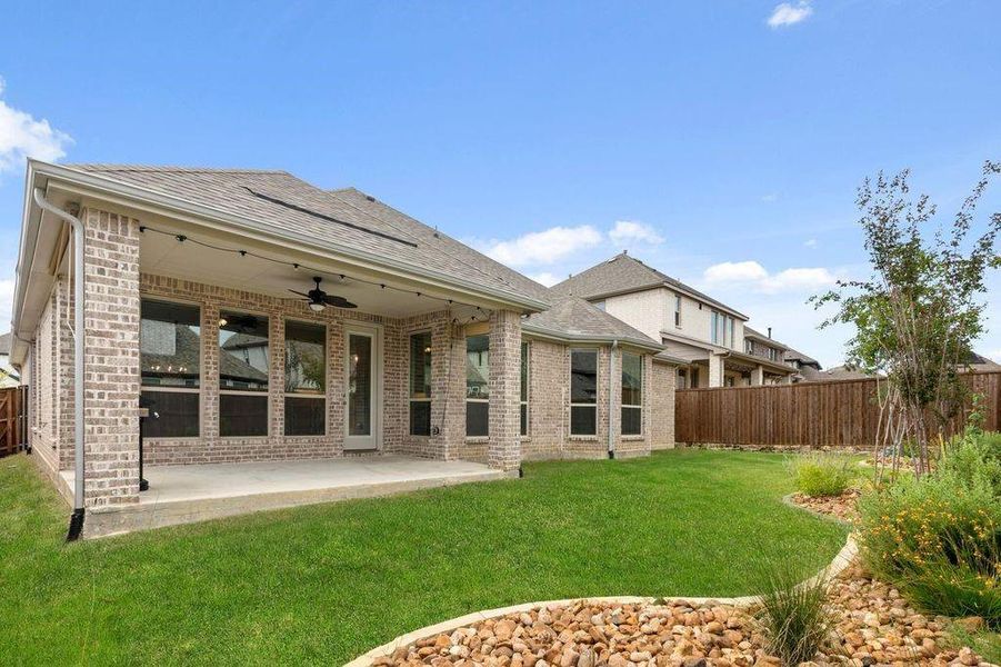 Exterior details and patio area of a home in , Prosper (Image 2).