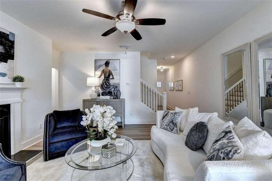 Furnished interior view inside a new home in , Conyers (Image 11). Furnished interior view inside a new home in , Conyers (Image 11).