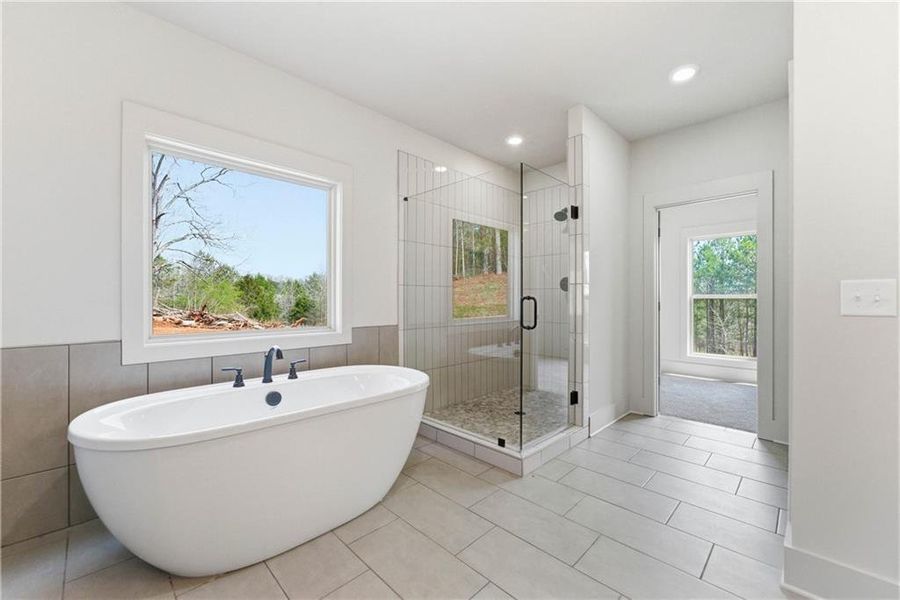Furnished interior view inside a new home in Steeplechase, Hoschton (Image 11).