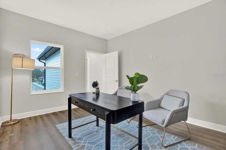 Furnished interior view inside a new home in The Towns At Long Bayou, Seminole (Image 8).