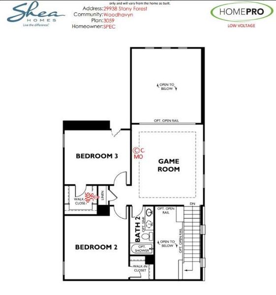 Image 11 of a home in Woodhavyn 40'.