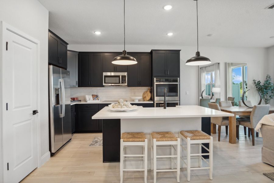 Kitchen with center island