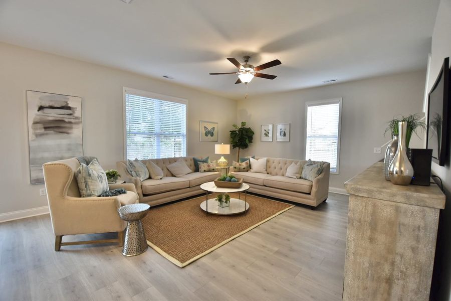Representative furnished interior of a home built from the Mt. Vernon by Stevens Fine Homes in Parkwood Estates, Leland (Image 16).