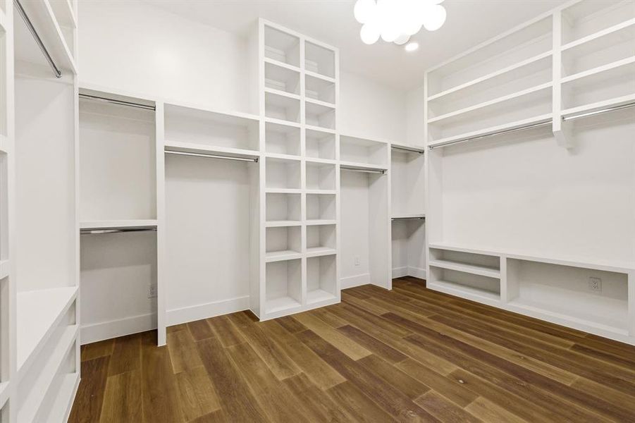 Owners suite walk in closet