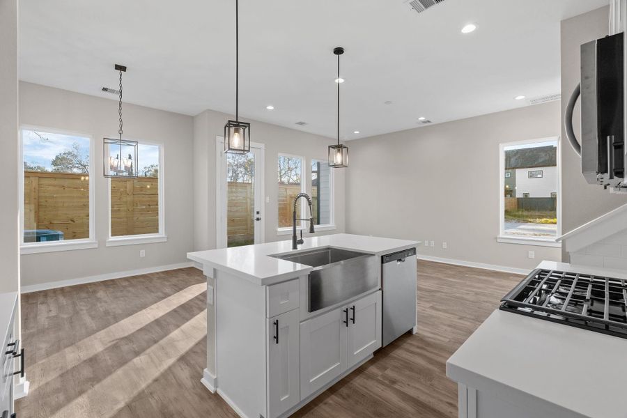 Furnished interior view inside a new home in , Houston (Image 10).