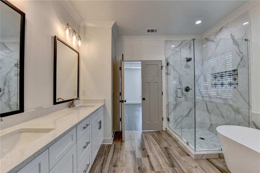 Furnished interior view inside a new home in , Buford (Image 38).