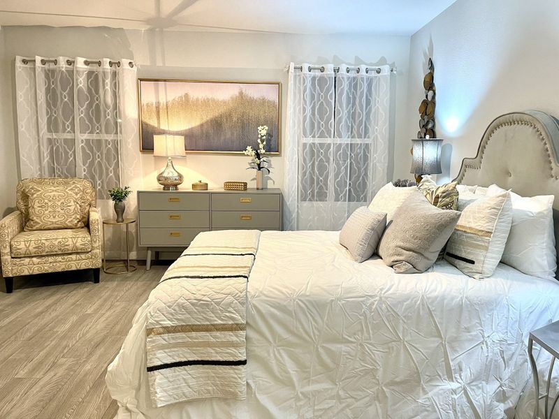 Furnished interior in a model home at Expressway Village in Wichita Falls (Image 20). Furnished interior in a model home at Expressway Village in Wichita Falls (Image 20).