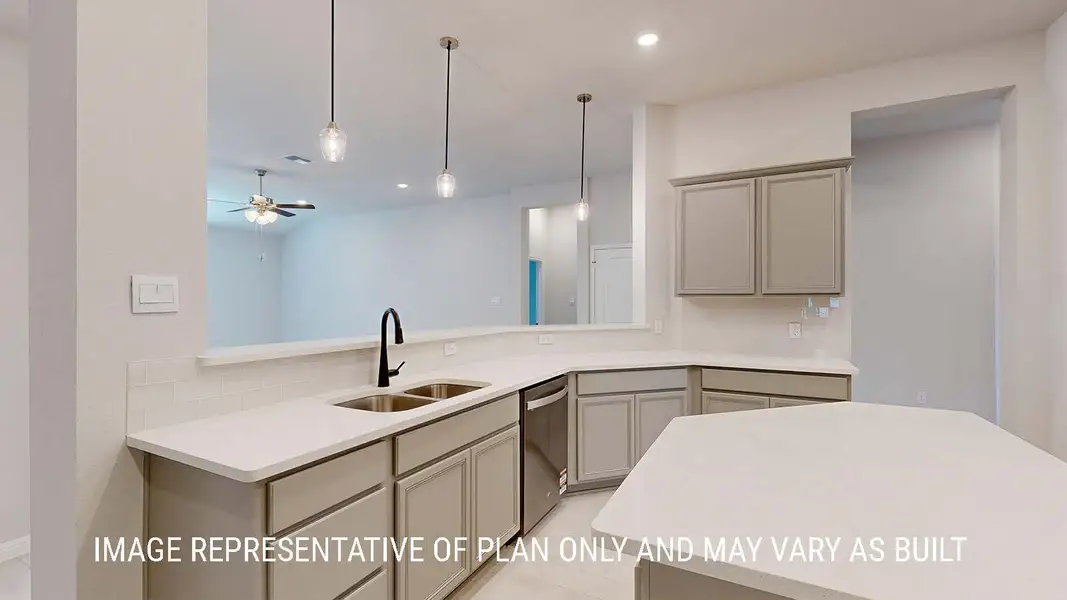 Furnished interior view inside a new home in Sterling Meadows, Salado (Image 4).