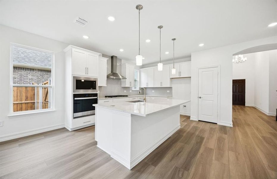 Beautiful kitchen with pendant lighting Beautiful kitchen with pendant lighting