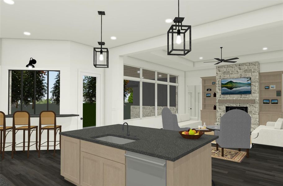 Furnished interior view inside a new home in , Bryan (Image 4). Furnished interior view inside a new home in , Bryan (Image 4).