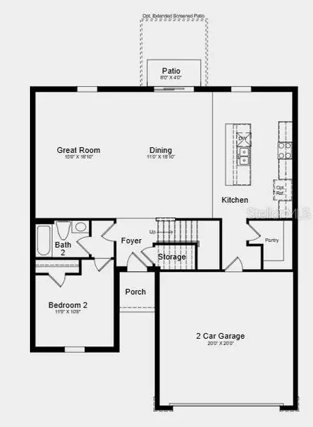 2D floor plan layout of this home in Westview, Kissimmee, FL (Image 3). 2D floor plan layout of this home in Westview, Kissimmee, FL (Image 3).