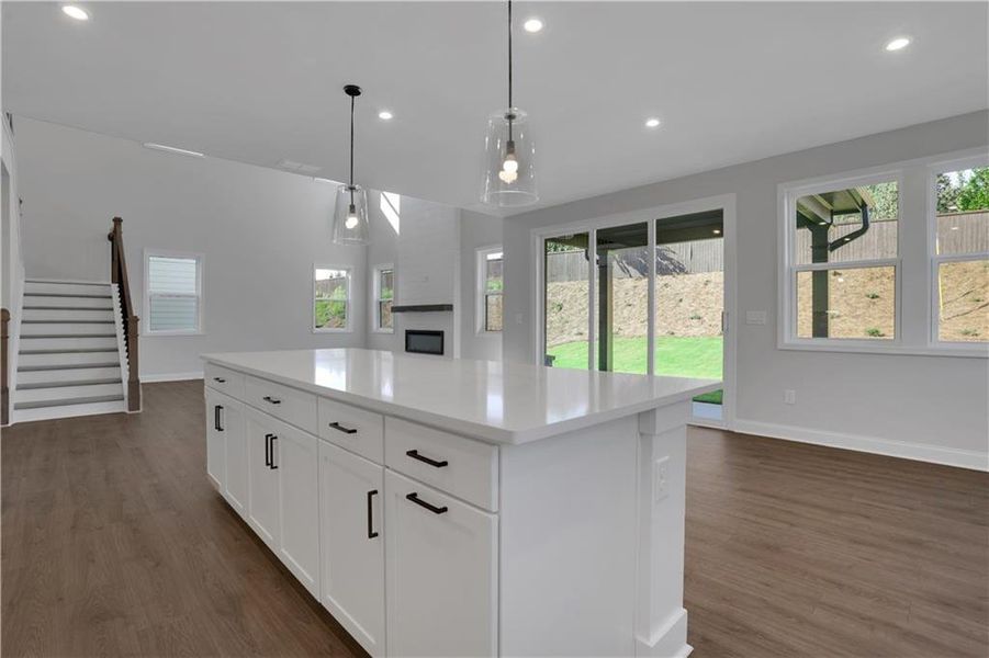 Furnished interior view inside a new home in The Paddocks at Doc Hughes, Buford (Image 9).